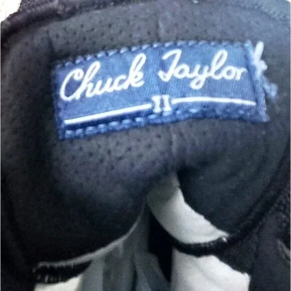 Chuck Taylor Converse All Stars Women's 11 Black Canvas High-Tops New No Tags - Picture 8 of 13